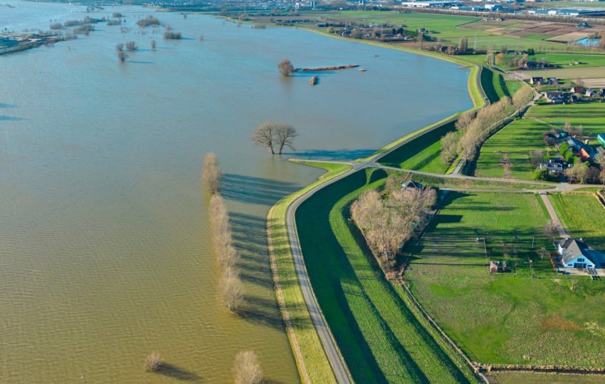 Digue lutter contre les inondations