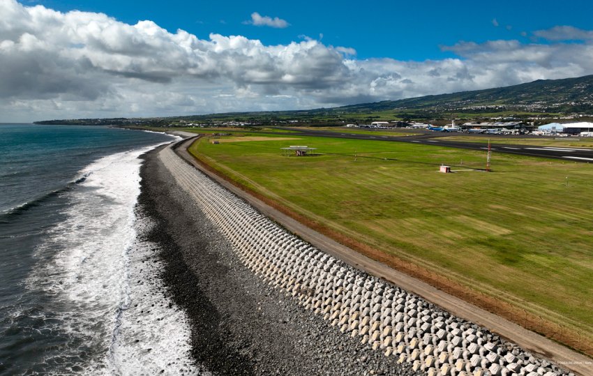 Digue littoral La Réunion