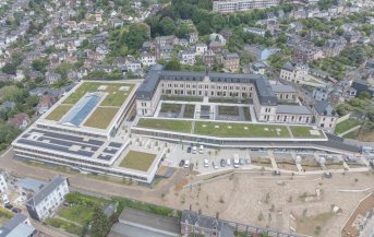 Vue aérienne de l'école