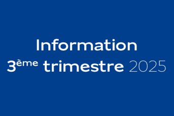Information troisième trimestre 2025