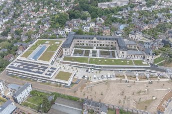 Vue aérienne de l'école