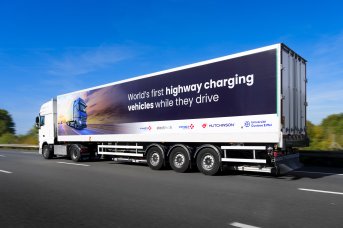 Recharge dynamique à induction des poids lourds sur l'A10