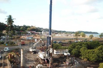 Mise en œuvre du premier chantier de transport en commun urbain de Mayotte