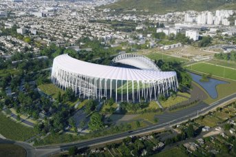 Réalisation de l’extension du stade Gabriel-Montpied à Clermont-Ferrand