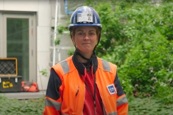 Katy, team leader and site technician at VINCI