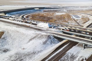 Inauguration du contournement autoroutier de Regina - Canada