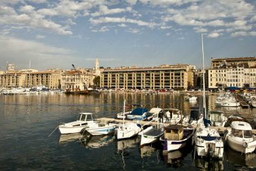 Vue du vieux port de Marseille