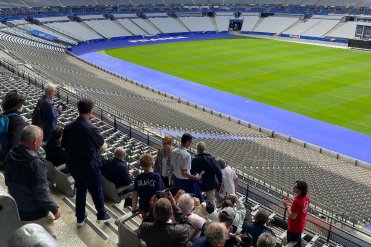 Actionnaires visitant le Stade de France
