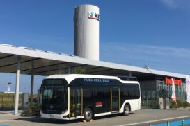 Station de bus à l'hydrogène - Iwatani, Japon