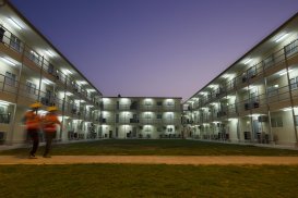 Vue d'un logement pour ouvriers QDVC