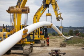 Forage horizontal pour le remplacement de 500 m de canalisation de gaz sous la Garonne