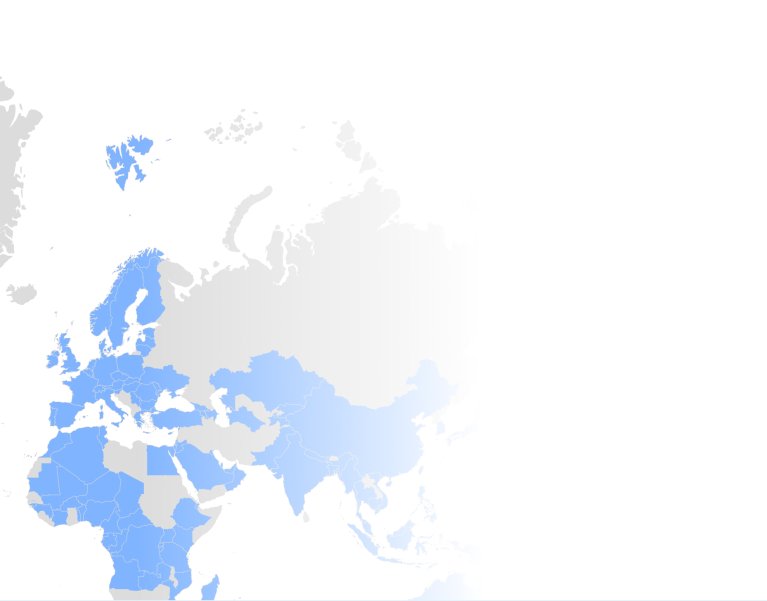 Carte implantations du groupe VINCI