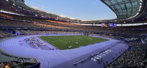 Le stade de France pendant une compétition des JO 2024