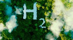 visuel article hydrogène gris, bleu, vert