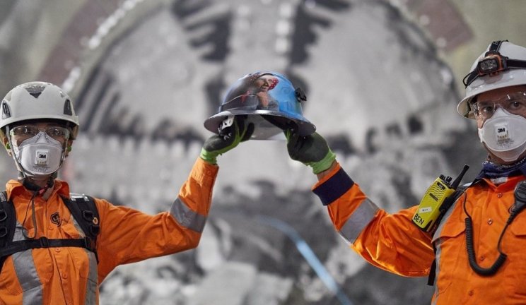 Travailleurs sur le chantier de metro en Nouvelle Zélande