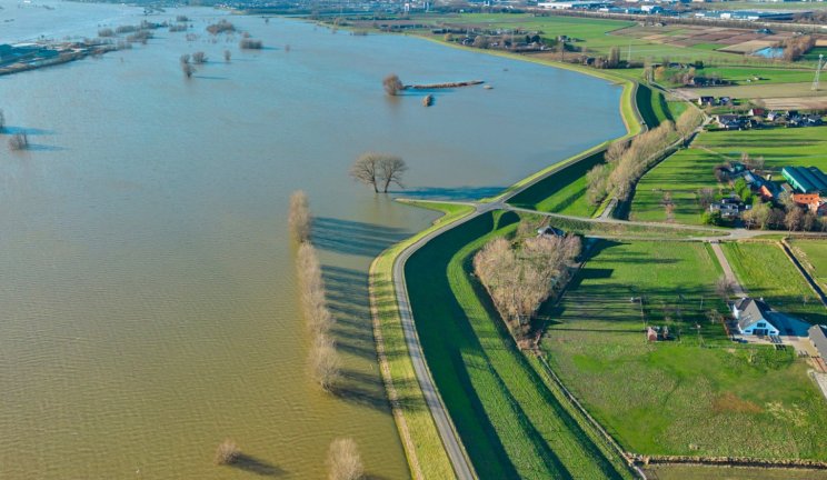 Digue lutter contre les inondations
