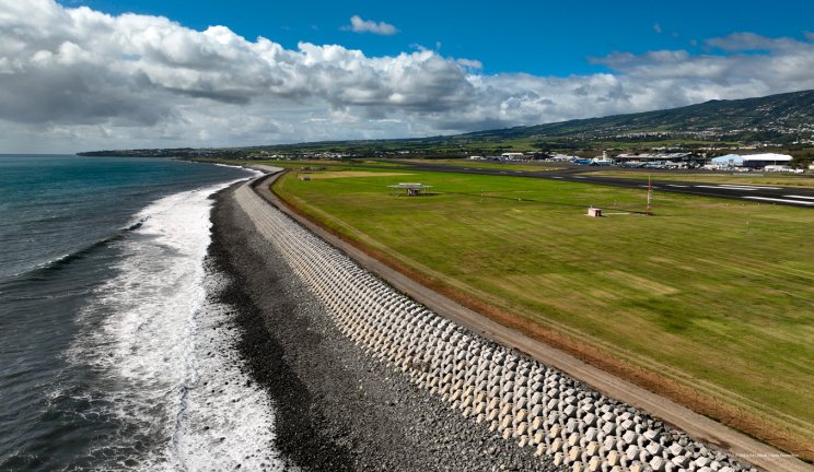 Digue littoral La Réunion