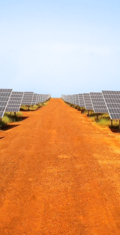 Parc photovoltaique en Afrique